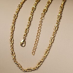 EverTrue Bronzella Collection Flowing Ribbon Necklace in 18K YG Plated Bronze 18-20 Inches