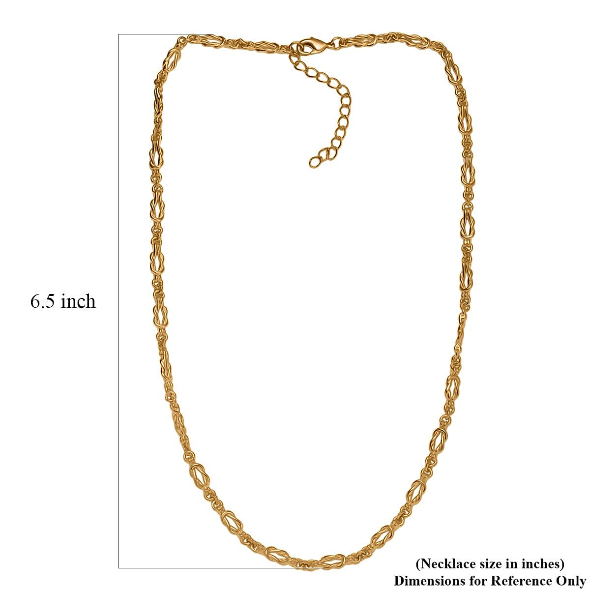 EverTrue Bronzella Collection Flowing Ribbon Necklace in 18K YG Plated Bronze 18-20 Inches