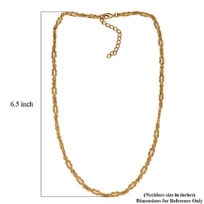 EverTrue Bronzella Collection Flowing Ribbon Necklace in 18K YG Plated Bronze 18-20 Inches