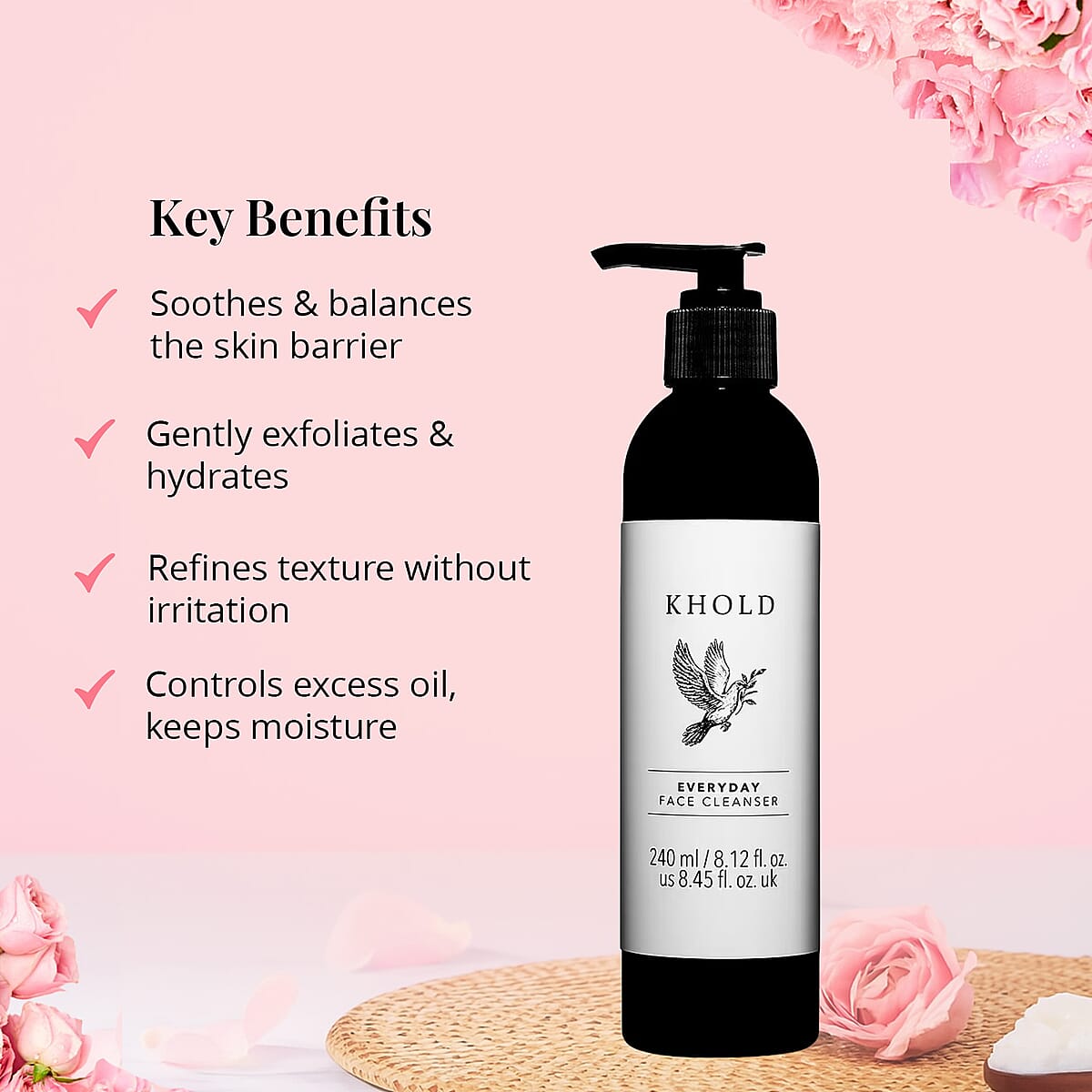 KHOLD Everyday Face Cleanser (8.45oz) image number 2