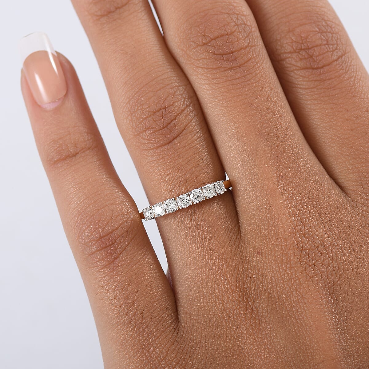 Doorbuster D'Joy Lab Grown Diamond I1 0.50 ctw Classic Ring in 18K Vermeil Yellow Gold Over Sterling Silver (Size 7.0) image number 2