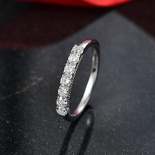 Rhodium Over Sterling Silver / 10 - Product card gallery slide 2 (9433033965823)