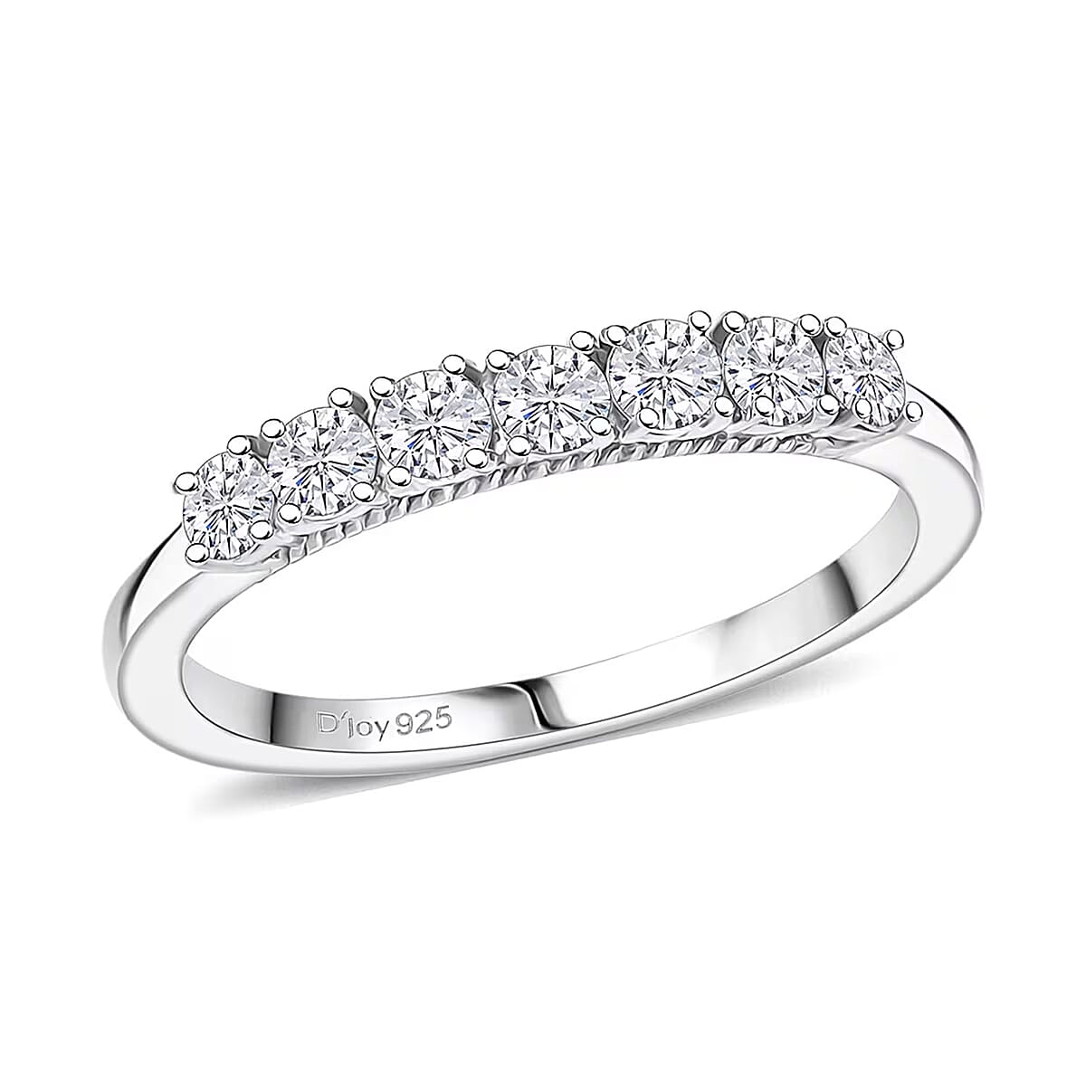 Doorbuster D'Joy Lab Grown Diamond I1 0.50 ctw Classic Ring in Rhodium Over Sterling Silver (Size 6.0) image number 0