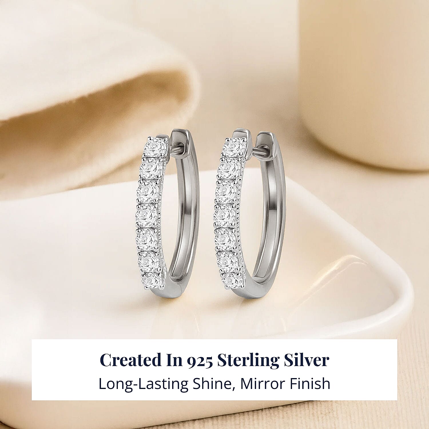 Rhodium Over Sterling Silver - Product card gallery slide 3 (9433087312127)