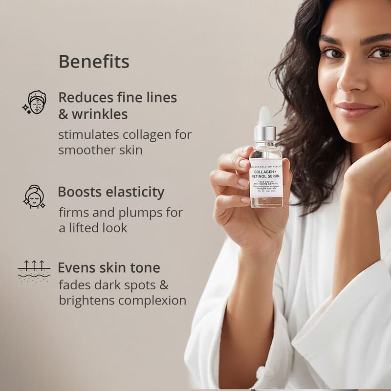 Measurable Difference Collagen + Retinol Serum 1 oz
