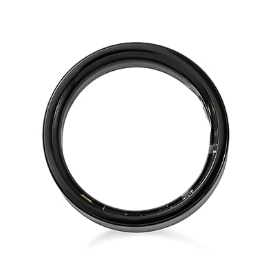 Livmore Multifunctional V1 Smart Ring in ION Plated Black Stainless Steel (Size 7.0)