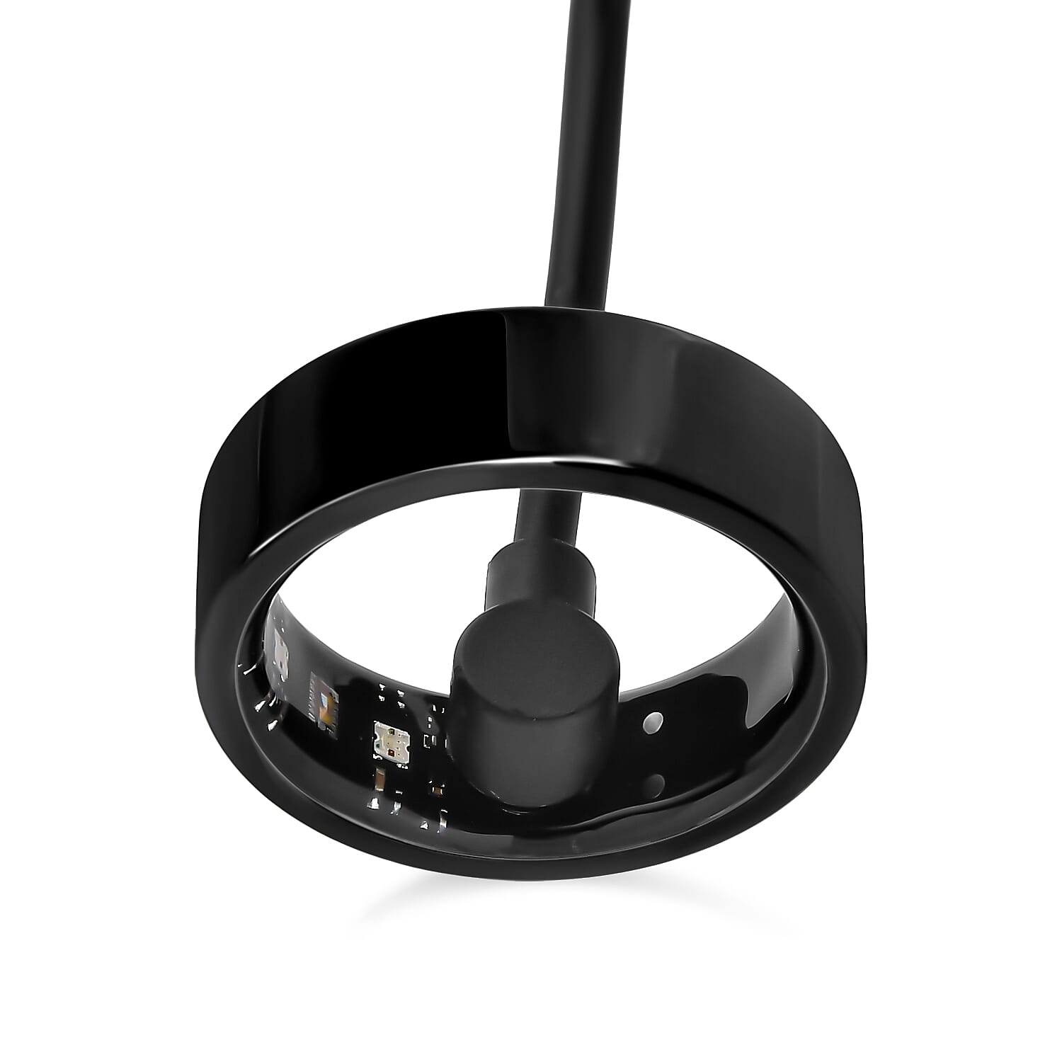 Livmore Multifunctional V1 Smart Ring in ION Plated Black Stainless Steel (Size 7.0)