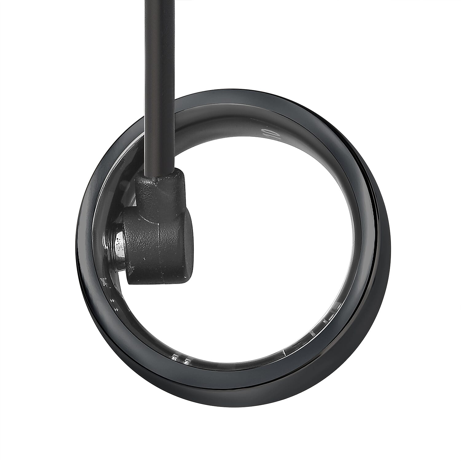Livmore Multifunctional V1 Smart Ring in ION Plated Black Stainless Steel (Size 7.0)
