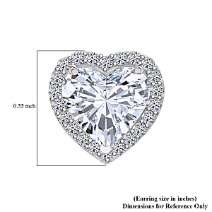 Doorbuster IGI Certified Luxuriant Lab Grown Diamond E-F VS 5.50 ctw The Heart's Aura Earrings in 950 Platinum