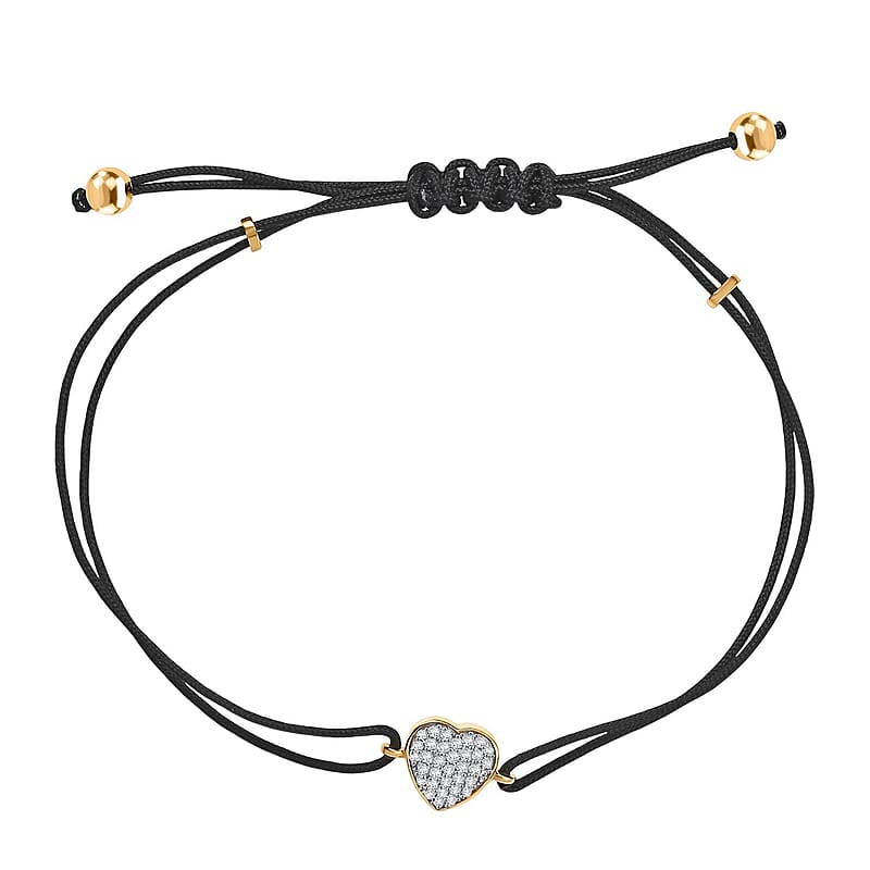 D'Joy Moissanite 0.30 ctw Bracelet in 18K Vermeil Yellow Gold Over Sterling Silver (7.25 In)