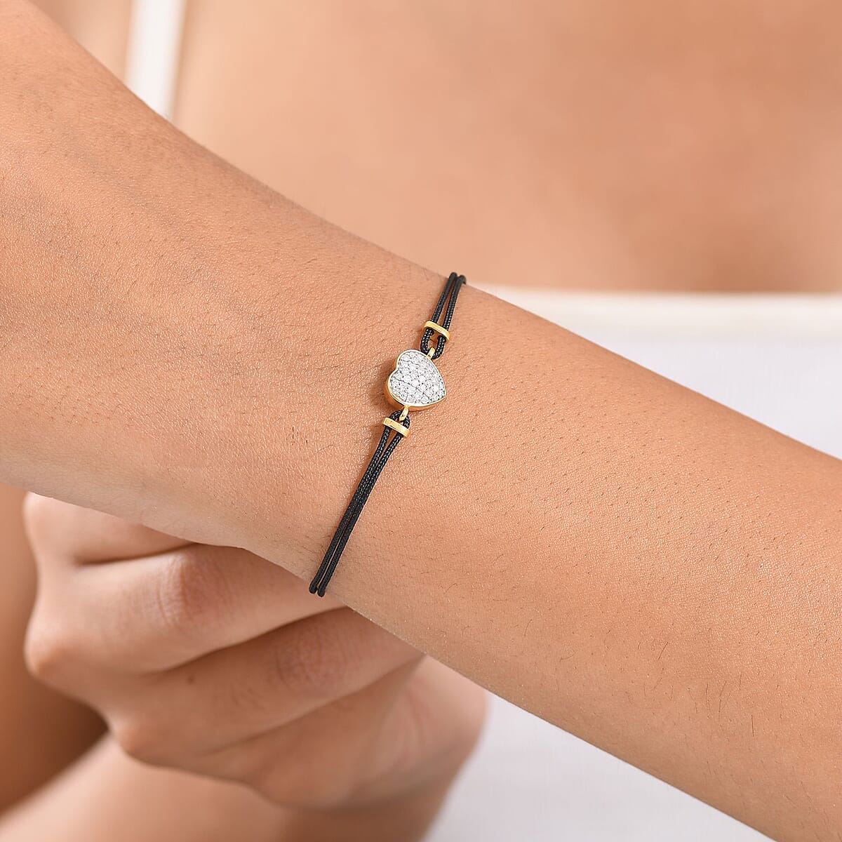 D'Joy Moissanite 0.30 ctw Bracelet in 18K Vermeil Yellow Gold Over Sterling Silver (7.25 In) image number 2