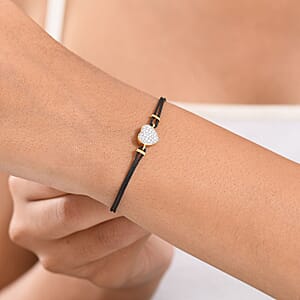 D'Joy Moissanite 0.30 ctw Bracelet in 18K Vermeil Yellow Gold Over Sterling Silver (7.25 In)