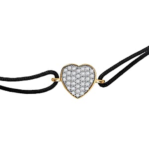 D'Joy Moissanite 0.30 ctw Bracelet in 18K Vermeil Yellow Gold Over Sterling Silver (7.25 In)