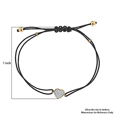 D'Joy Moissanite 0.30 ctw Bracelet in 18K Vermeil Yellow Gold Over Sterling Silver (7.25 In)