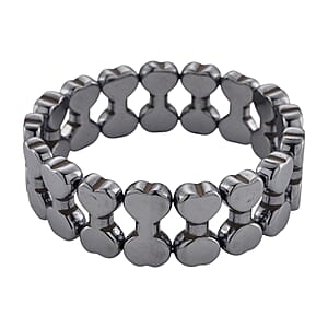 Terahertz 200.00 ctw Carved Beaded Stretch Bracelet (7-7.5In)