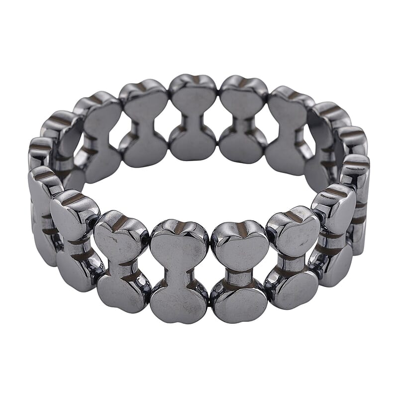 Terahertz 200.00 ctw Carved Beaded Stretch Bracelet (7-7.5In)
