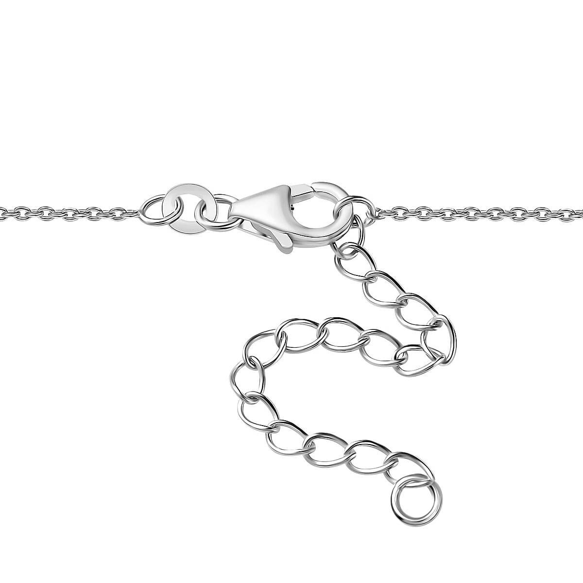 D'Joy Tanzanite 13.00 ctw Floral Vines Necklace in Rhodium Over Sterling Silver 18 Inches image number 4