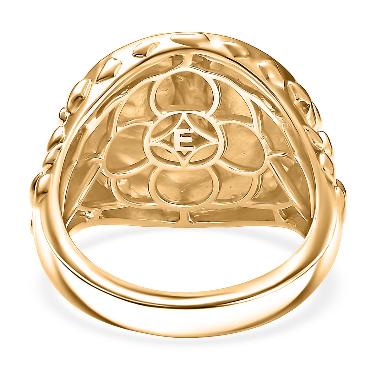 EverTrue Bronzella Collection Statue of Liberty Men's Ring in 18K Yellow Gold Plated Bronze (Size 10.0) image number 4