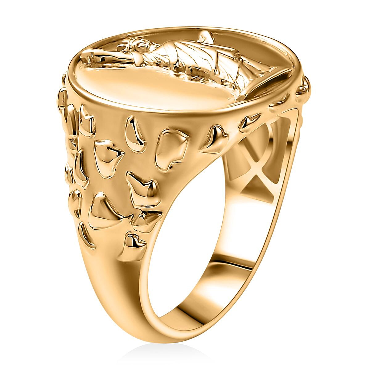 Doorbuster EverTrue Bronzella Collection Eiffel Tower Men's Ring in 18K YG Plated Bronze (Size 9.0) image number 3