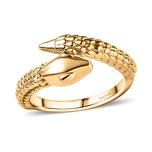 EverTrue Bronzella Collection Serpent Ring in 18K YG Plated Bronze (Size 7.0)
