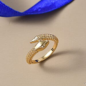 EverTrue Bronzella Collection Serpent Ring in 18K YG Plated Bronze (Size 7.0)