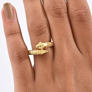 EverTrue Bronzella Collection Serpent Ring in 18K YG Plated Bronze (Size 7.0)