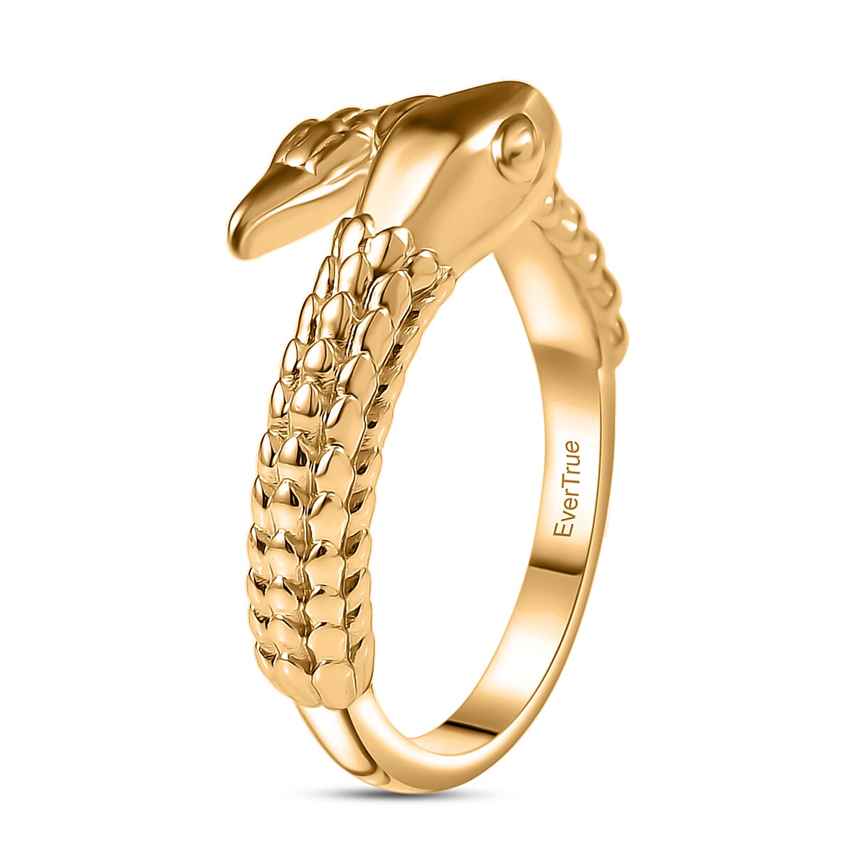 EverTrue Bronzella Collection Serpent Ring in 18K YG Plated Bronze (Size 7.0) image number 3