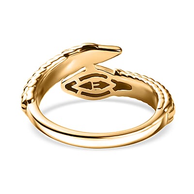 EverTrue Bronzella Collection Serpent Ring in 18K YG Plated Bronze (Size 7.0)