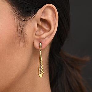 EverTrue Bronzella Collection Drop Earrings in 18K YG Plated Bronze