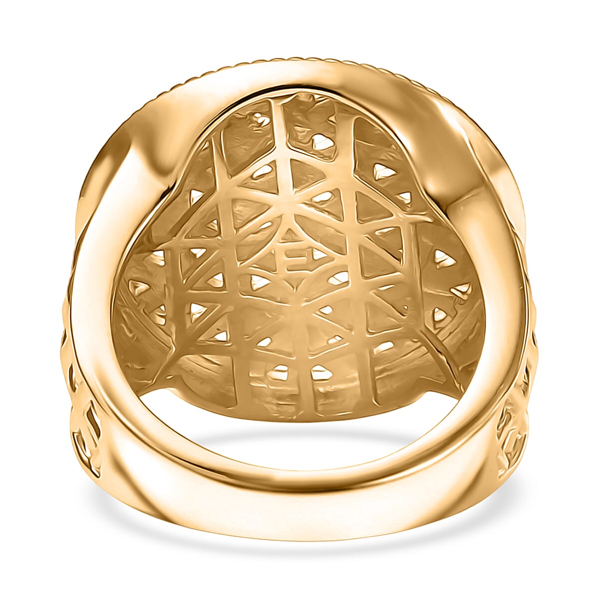 EverTrue Bronzella Collection Sacred Lattice Ring in 18K YG Plated Bronze (Size 11.0) image number 4