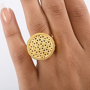 EverTrue Bronzella Collection Sacred Lattice Ring in 18K YG Plated Bronze (Size 6.0)