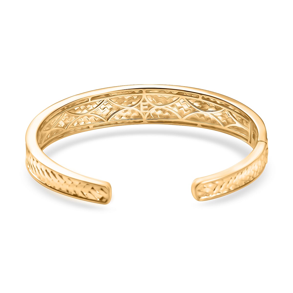 EverTrue Bronzella Collection Cuff Bangle Bracelet in 18K YG Plated Bronze (6.50 In) image number 4