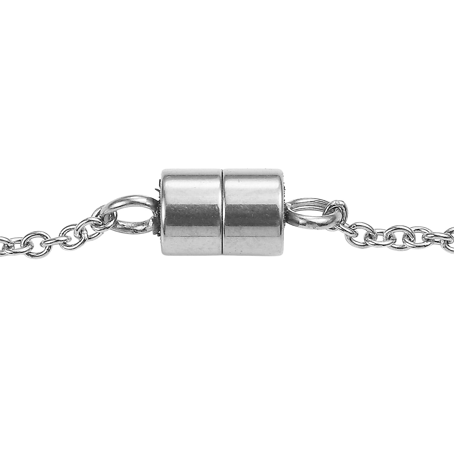EverTrue Simulated Diamond Necklace in Stainless Steel 18 Inches