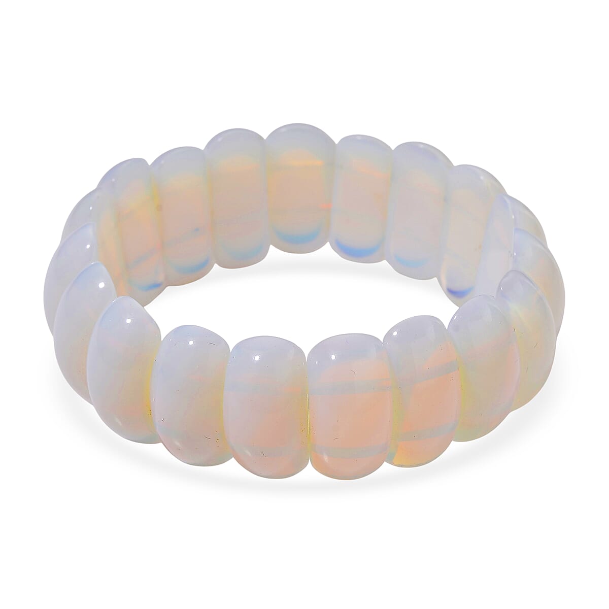 Opalite 300.00 ctw Cushion Block Stretch Bracelet image number 0