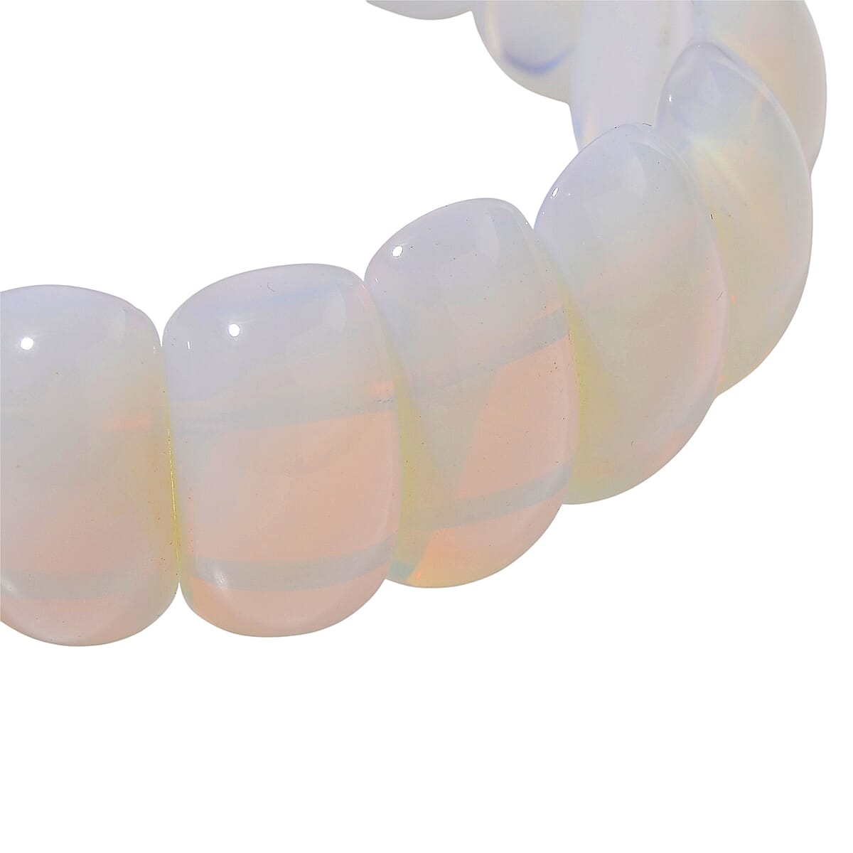Opalite 300.00 ctw Cushion Block Stretch Bracelet image number 2
