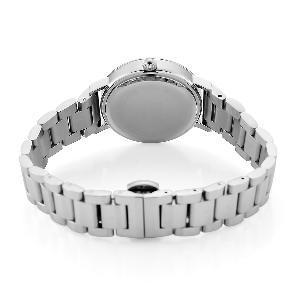 EON 1962 Moissanite Ronda 763 Swiss Movement Leopard Pattern Watch in Stainless Steel 1.20 ctw image number 6