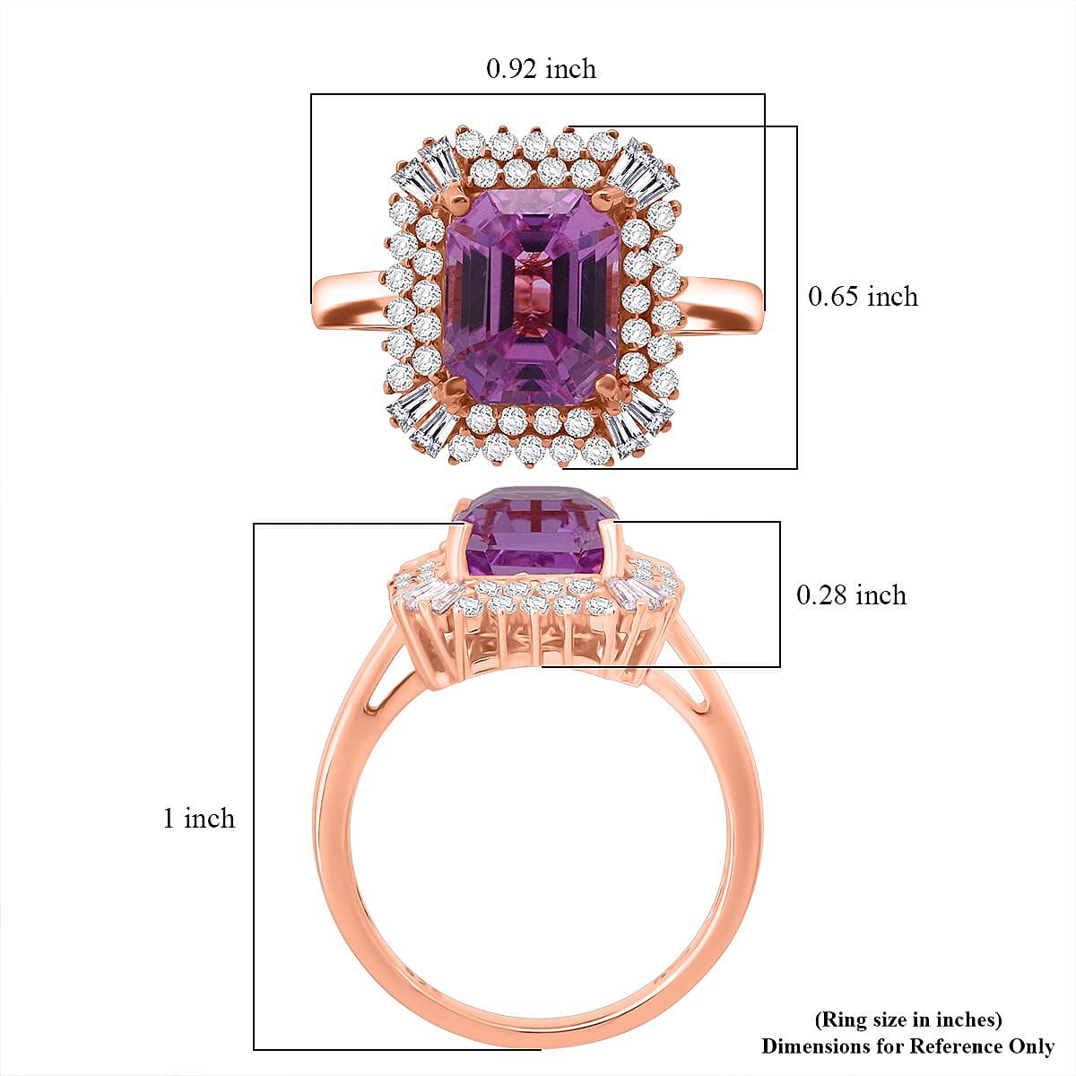 D'Joy AAA Patroke Kunzite and Moissanite 4.90 ctw Ring in 18K Vermeil Rose Gold Over Sterling Silver (Size 6.0) image number 4