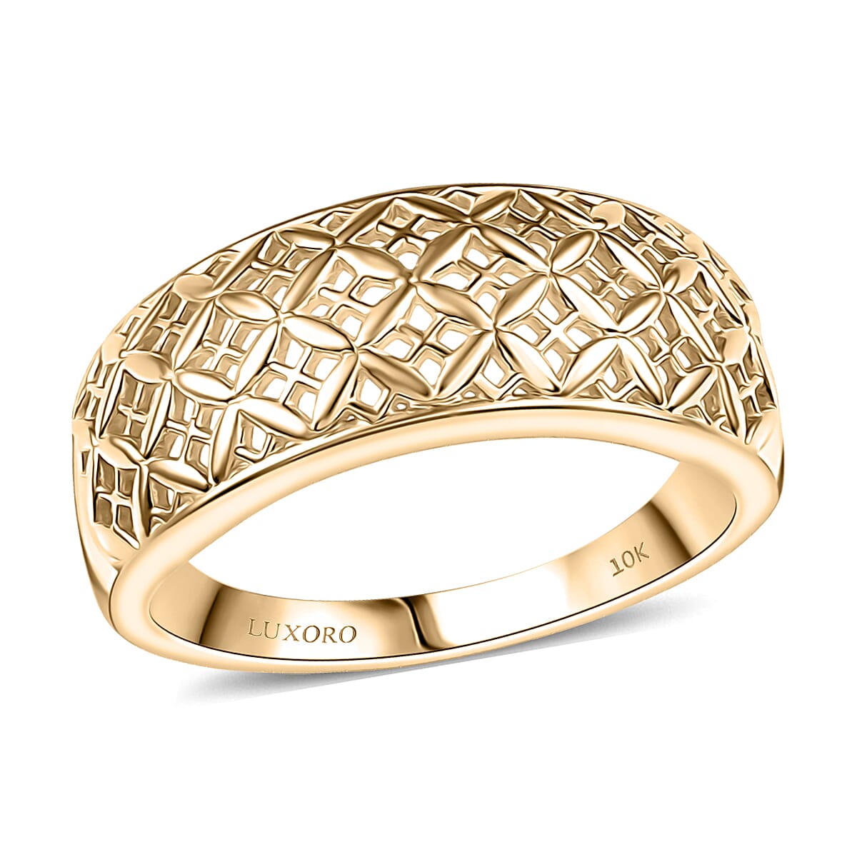 Luxoro Band Ring in 10K Yellow Gold (Size 6.0) 4.00 Grams  image number 0