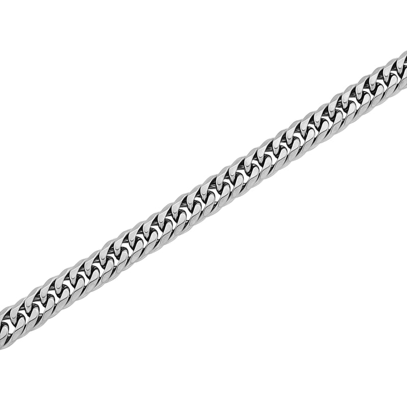 Classic Cuban Link Chain Necklace in Stainless Steel 20-22 Inches