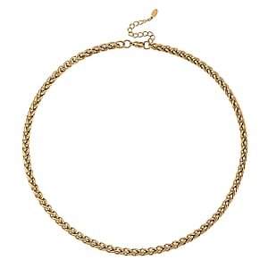 Palma Chain Necklace in ION Plated YG Stainless Steel 20-22 Inches