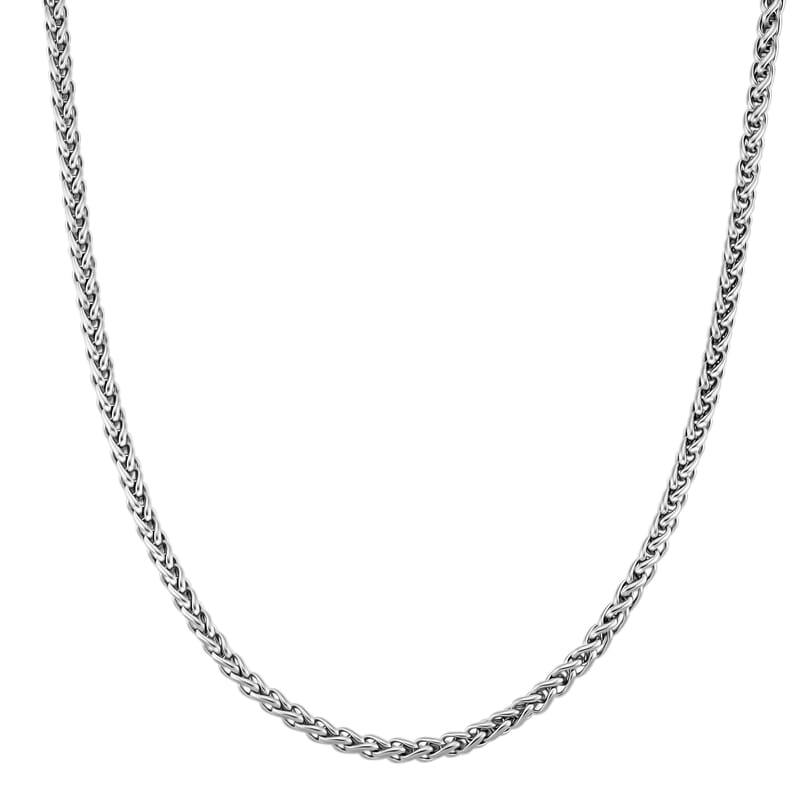 Palma Chain Necklace in Stainless Steel 20-22 Inches