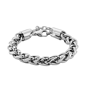 Palma Chain Bracelet in Stainless Steel (7.75-9.75In)