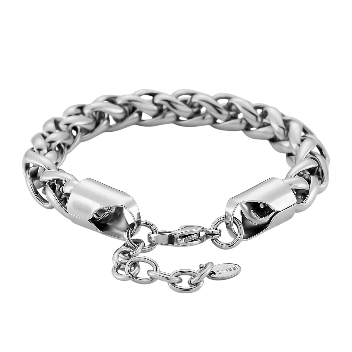 Palma Chain Bracelet in Stainless Steel (7.75-9.75In) image number 3