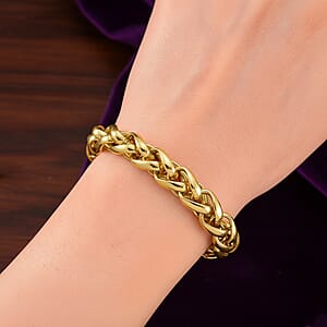 Palma Chain Bracelet in ION Plated YG Stainless Steel (7.75-9.75In)