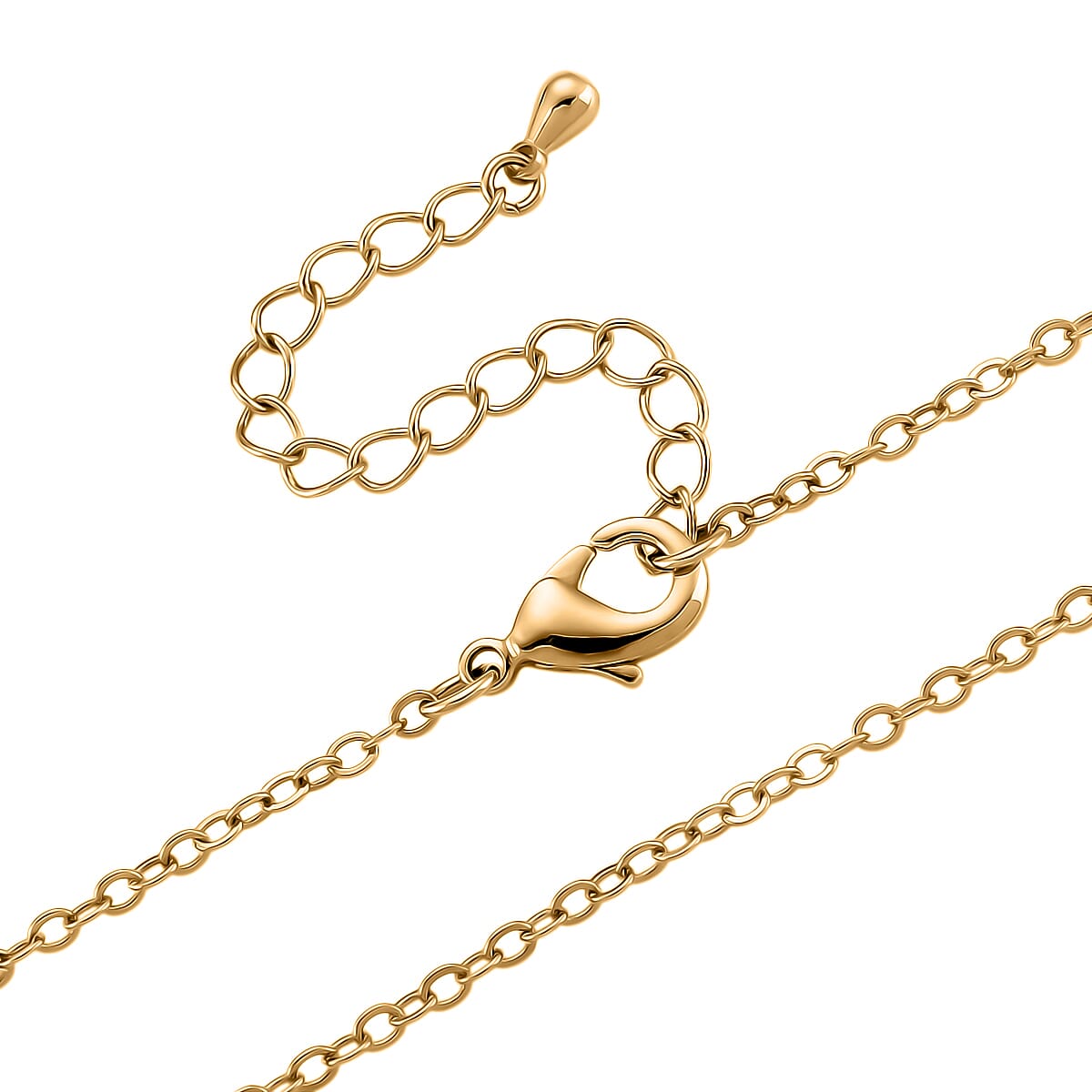 Vintage Book Pendant Necklace in ION Plated YG Stainless Steel 20-22 Inches image number 6