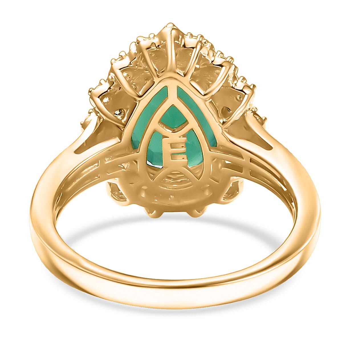 EverTrue Verde Onyx, Multi Gemstone Ring in 18K YG Plated 3.25 ctw (Size 11.0) image number 4