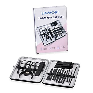 Livmore Black 18 Piece Manicure Set