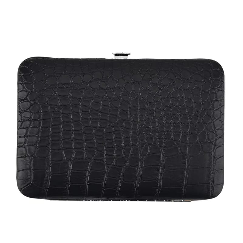 Livmore 18 Piece Multi-Functional Manicure Grooming Kit Nail Care Set in Black Travel Case