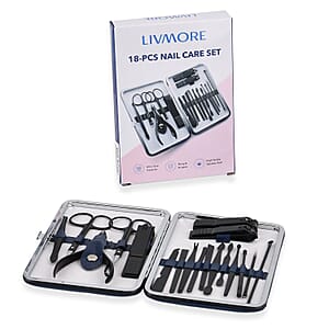 Livmore Navy 18 Piece Manicure Set