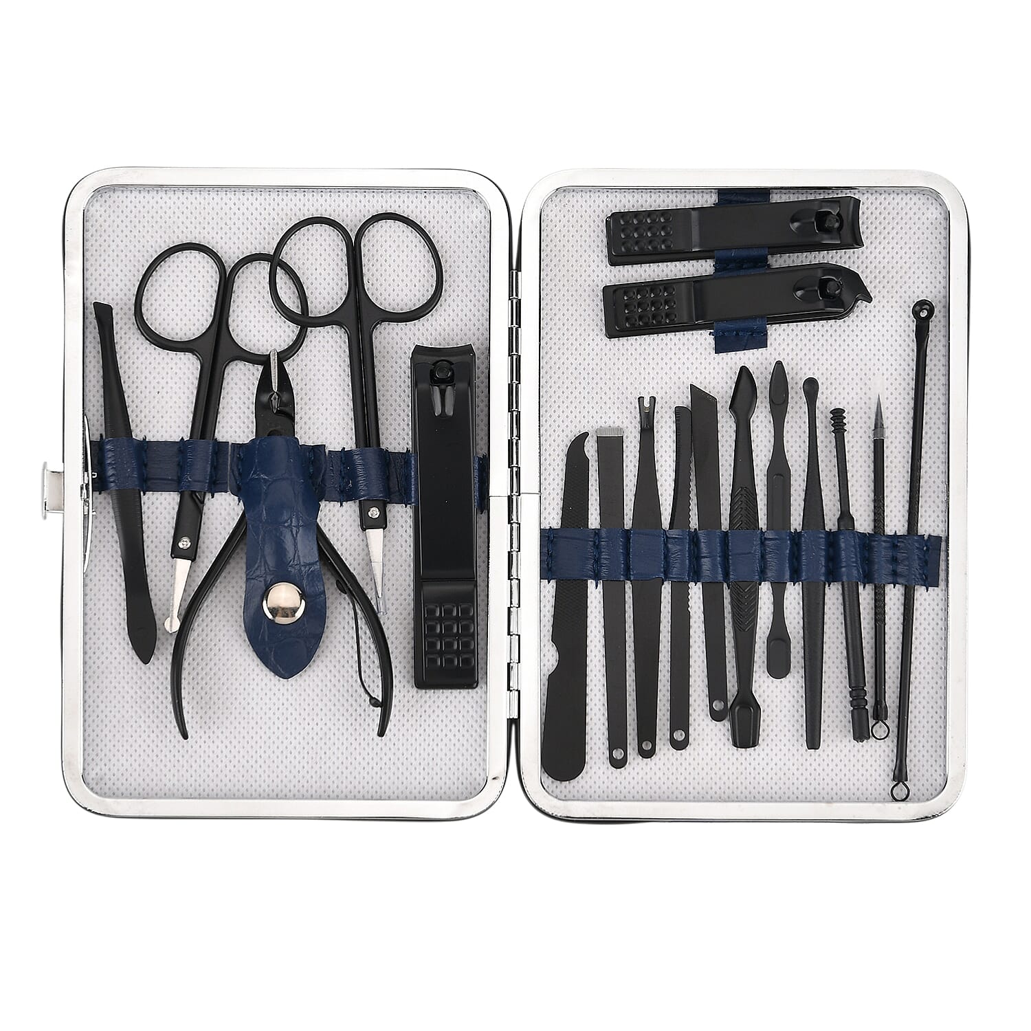 Livmore Navy 18 Piece Manicure Set